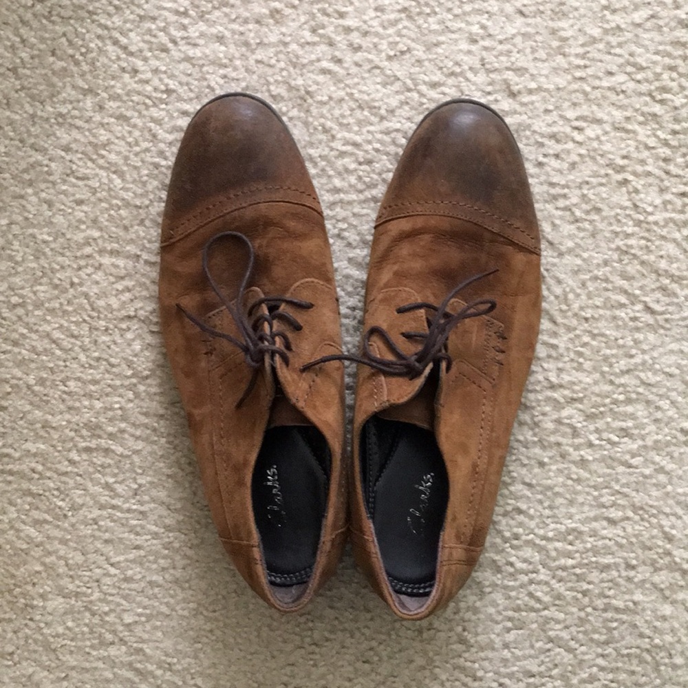Clarks Suede Dress Shoes